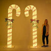 Yescom LED Candy Cane Lawn Outdoor Decoration 8ft New