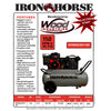 Iron Horse 25 Gallon Portable Air Compressor Features Sheet (Electric Start)