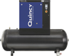 Quincy Compressor QGS-10 Rotary Screw Compressor 10 HP 38.8 CFM at 125 PSI 3-Phase 132-Gallon Horizontal Tank-Mount New