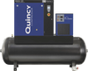 Quincy Compressor QGS-10 Rotary Screw Compressor 10 HP, 38.8 CFM at 125 PSI, 3-Phase, 132-Gallon Horizontal, Tank-Mount with Dryer New
