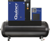 Quincy Compressor QGS-15 Rotary Screw Compressor 15 HP 54.9 CFM at 125 PSI 3-Phase 120-Gallon Horizontal Tank-Mount with Dryer New