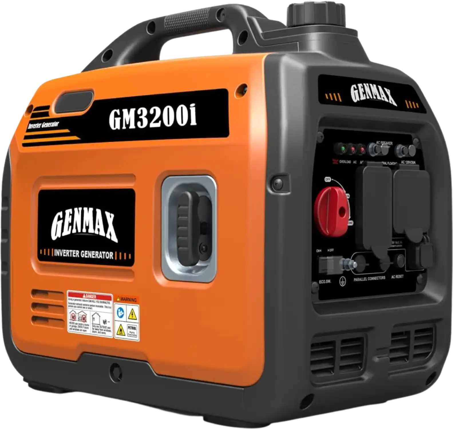 GENMAX GM3200i 30 Amp 2800W/3200W Gas Inverter Generator Parallel Ready New
