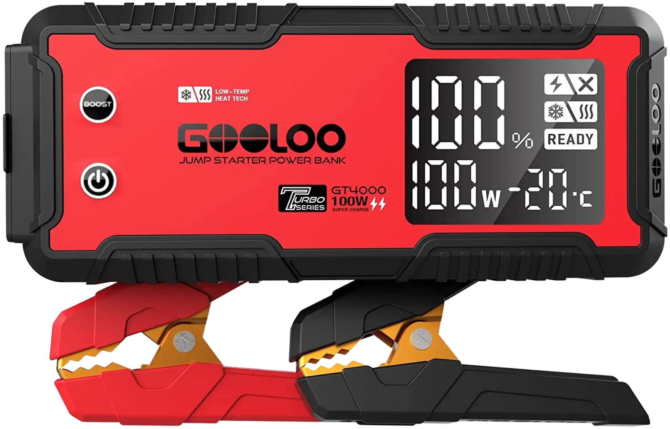 GOOLOO GT4000 Car Jump Starter 26800mAh Power Bank 12V Engine Box Charger With Pre-Heating Technology New