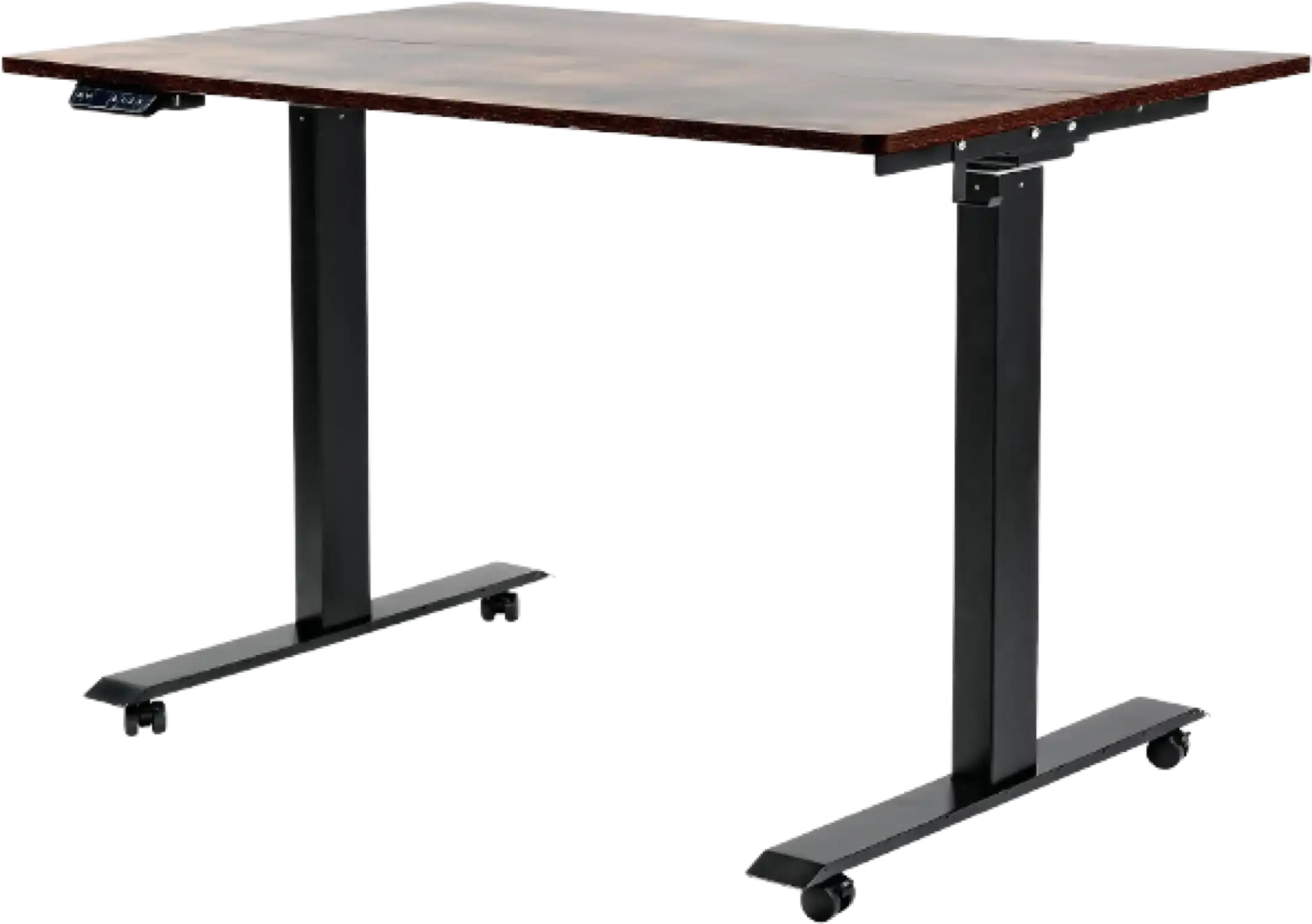 Super Handy GUT149 Standing Desk with Wireless Charging 3 Memory Presets 48'' x 30'' Adjustable Height up to 49'' Rustic Wood New