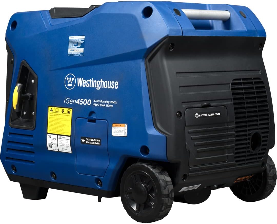 Westinghouse iGen4500 Inverter Generator 3700W/4500W 30 Amp Remote