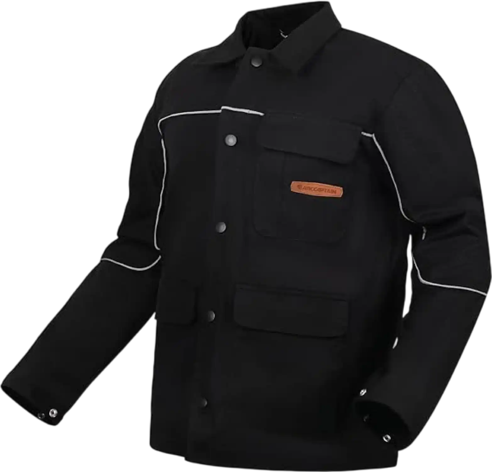 Arccaptain Welding Jacket 11oz Flame Resistant Cotton Large New