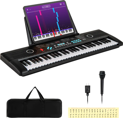 Costway 61-Key Portable Digital Keyboard Piano Beginner 651793482 New