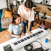61-Key Foldable Piano Keyboard Full-size Electronic Keyboard with MIDI and Split Function-White - Gallery View 1 of 11