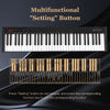 61-key portable electronic keyboard with multifunctional setting button, ideal for learning and music creation.