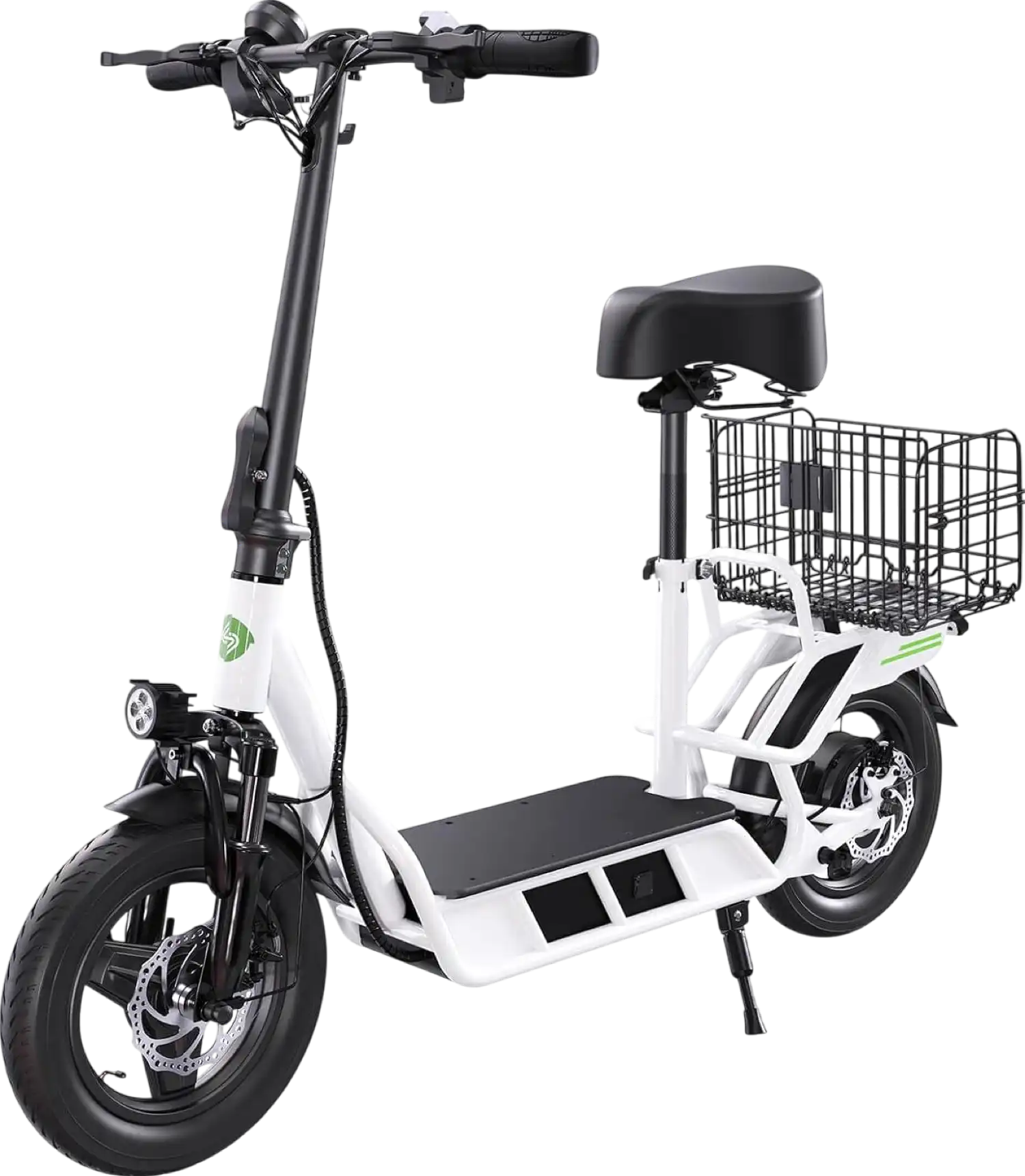 isinwheel Hyper X Electric Scooter with Seat and Basket