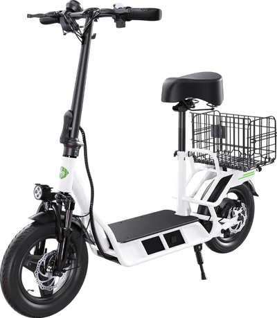isinwheel Hyper X Electric Scooter with Seat and Basket 700W 21 MPH 28 Mile Range New