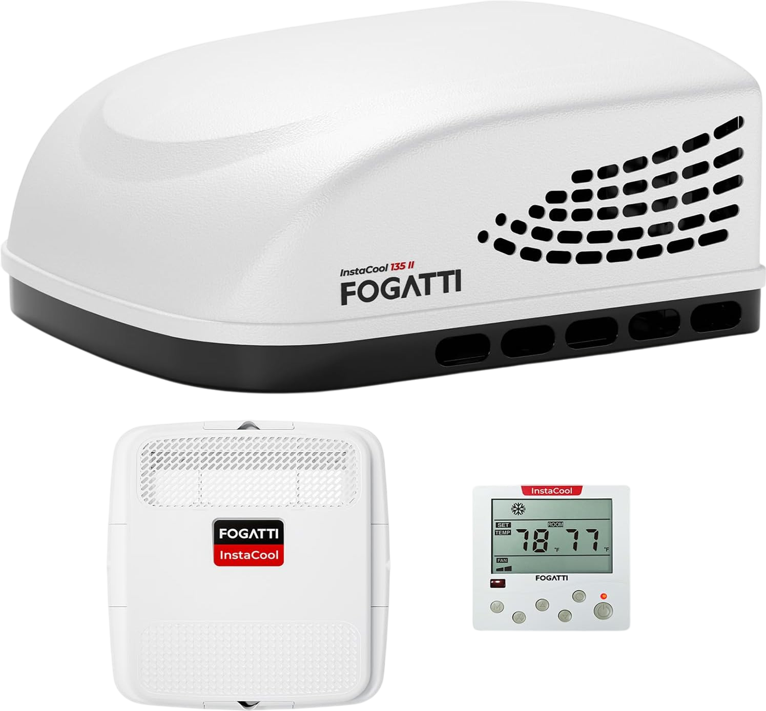 Fogatti InstaCool 135 II RV Rooftop Air Conditioner Non-Ducted 13,500 BTU 115V New