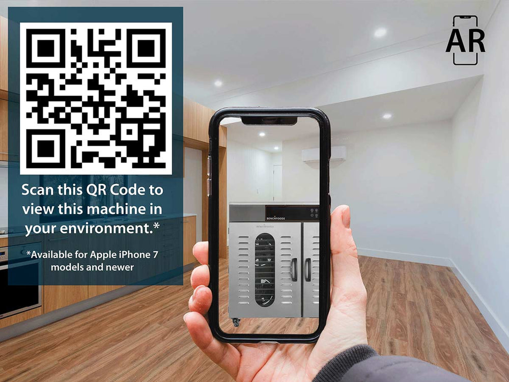 BenchFoods Horizontal Dehydrator Dual Zone 32 Tray Digital Stainless Steel 3750W New