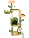 63 Inch Cactus Cat Tree with Sisal Scratching Posts and Board for Indoor Cats