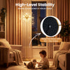63-inch gold crystal floor lamp with acrylic crystals, sturdy metal frame, and weighted base for stability in living.