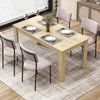 63 Inch Rectangular Modern Dining Kitchen Table-Oak - Gallery View 1 of 9