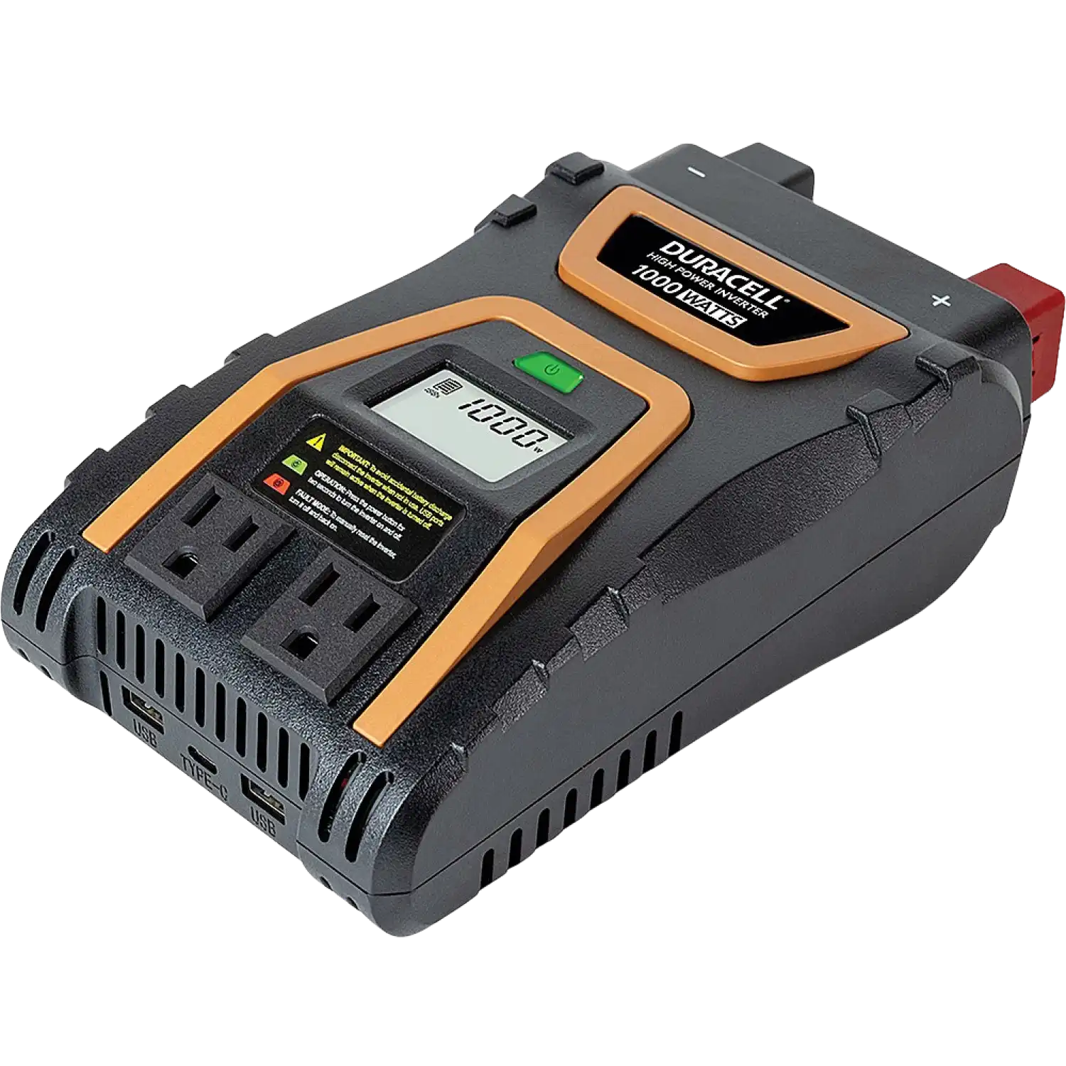Duracell DR1000INV 1000W High Power Inverter with Type C USB Port New