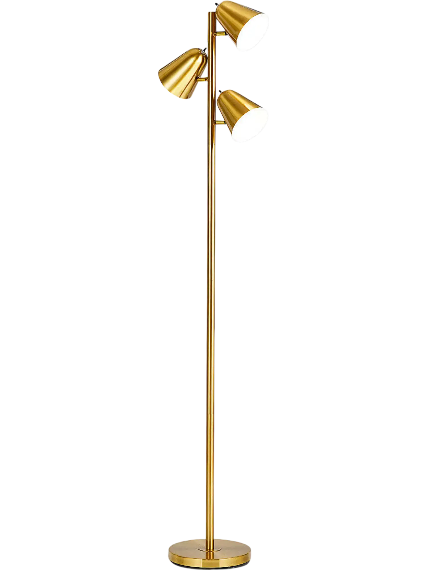 Costway 3-Bulb Tree Floor Lamp Adjustable Lampshades w/ 3 E26 A19 Bulbs 43085291 New