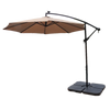 AZ Cantilever Umbrella Offset 10' with LED Lights and Base Set New