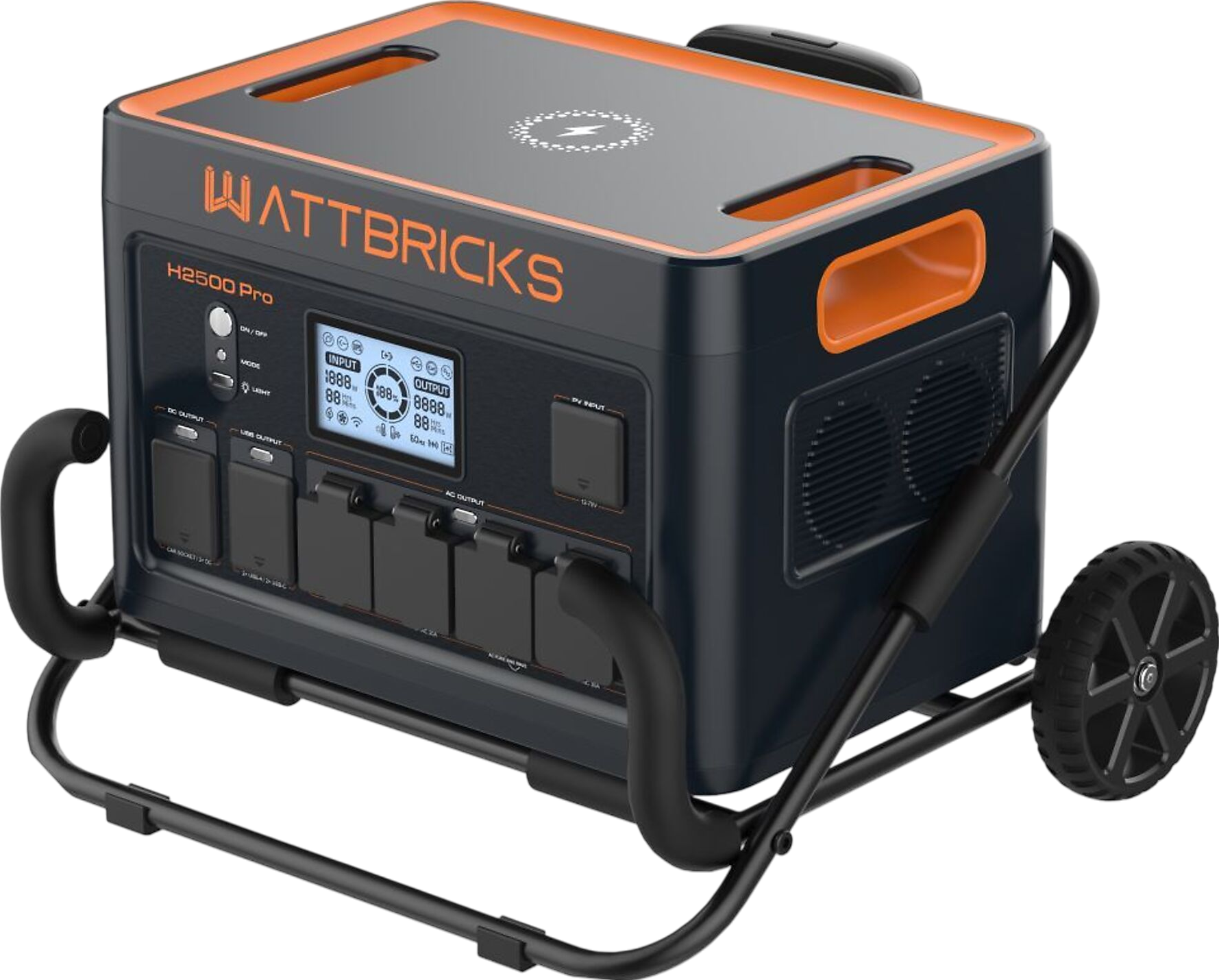 WattBricks H2500Pro Portable Power Station Solar Generator 2500W 2048Wh New