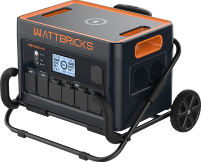 WattBricks H2500Pro Portable Power Station Solar Generator 2500W 2048Wh New