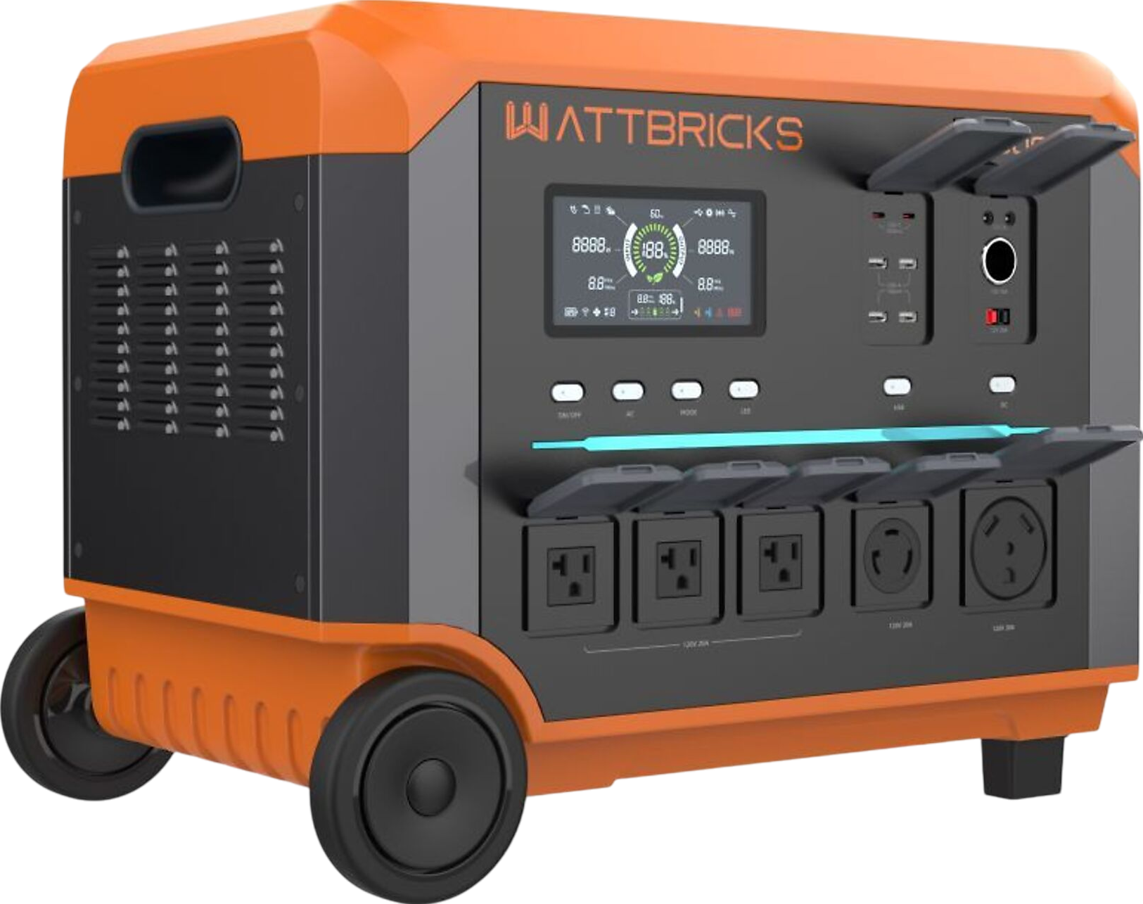 WattBricks WF3600 Portable Power Station Solar Generator 3600W 3060Wh New