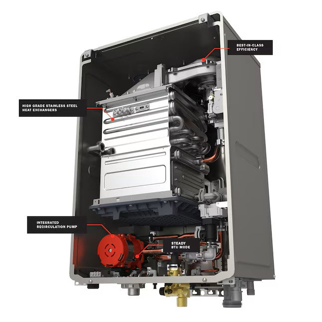 Noritz Tankless Water Heater Natural Gas 165,000 BTU with Recirculating Pump NRCR92DV New