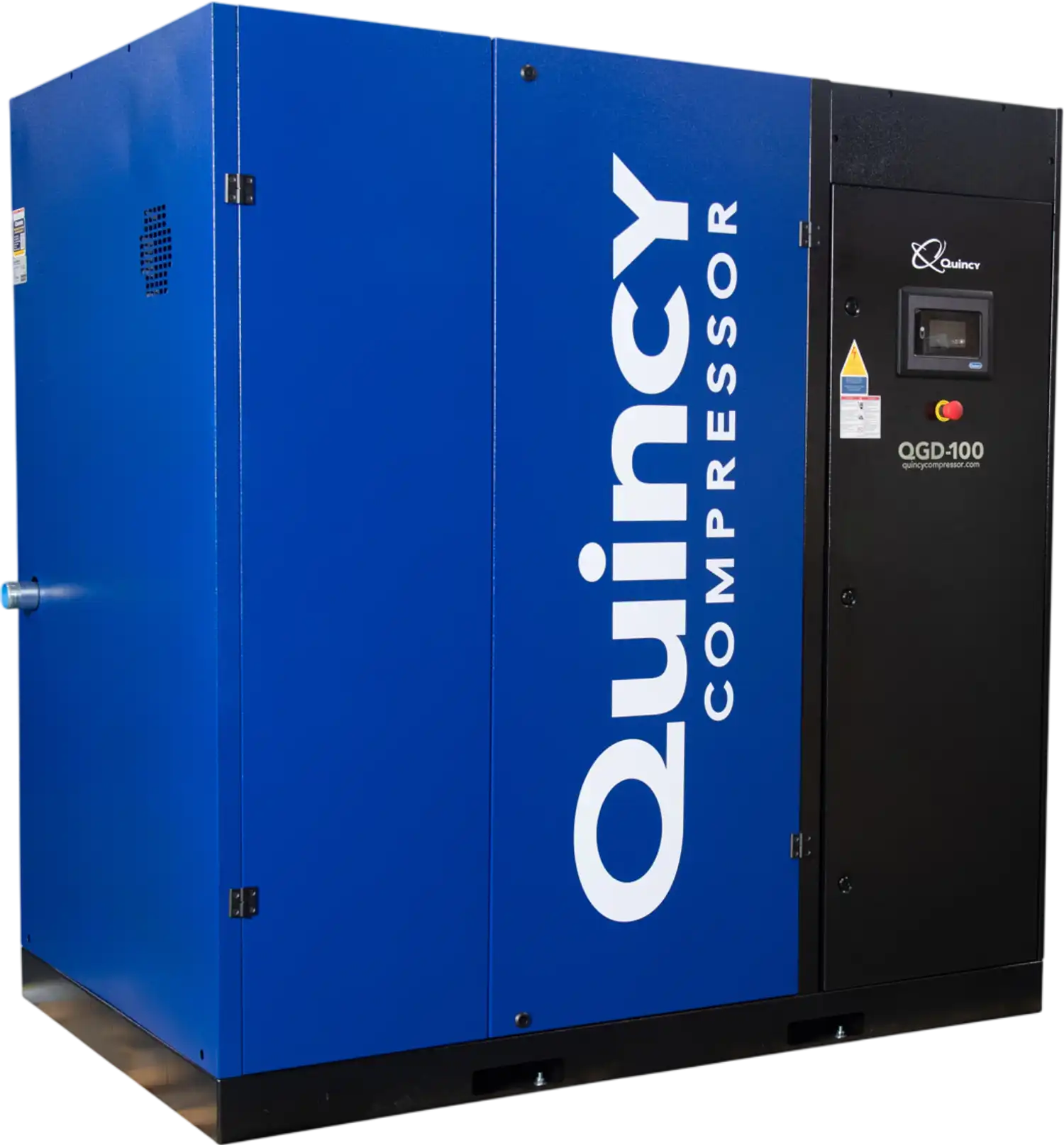 Quincy Compressor QGD-100 Rotary Screw Air Compressor Basemount 460V, 3 Ph, 100 HP New