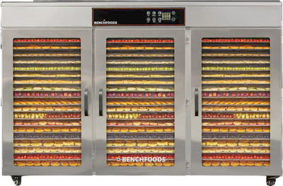 BenchFoods Commercial Dehydrator Horizontal Digital 3-Zone 60 Tray 4500W New