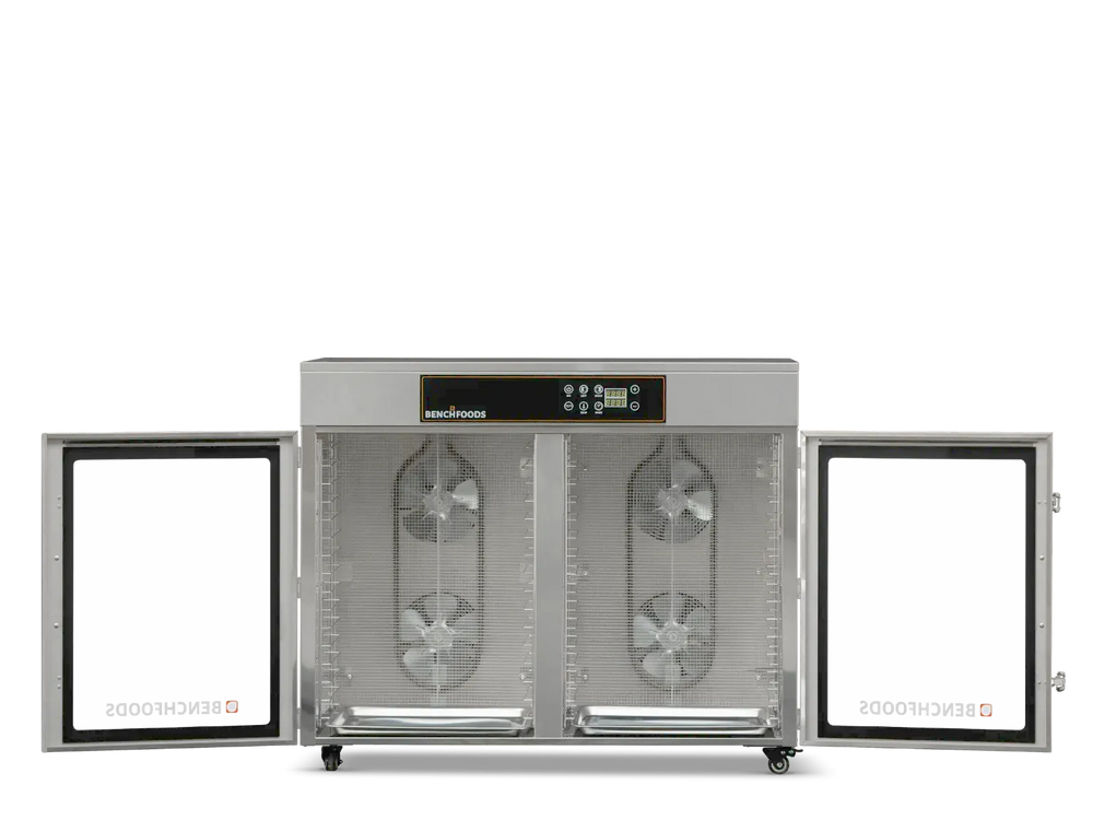 BenchFoods Horizontal Dehydrator Dual Zone 32 Tray Digital Stainless Steel 3750W New