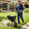 66 LBS Walk-Behind Broadcast Spreader with 13 Inch All-Terrain Tires-Black - Gallery View 1 of 12