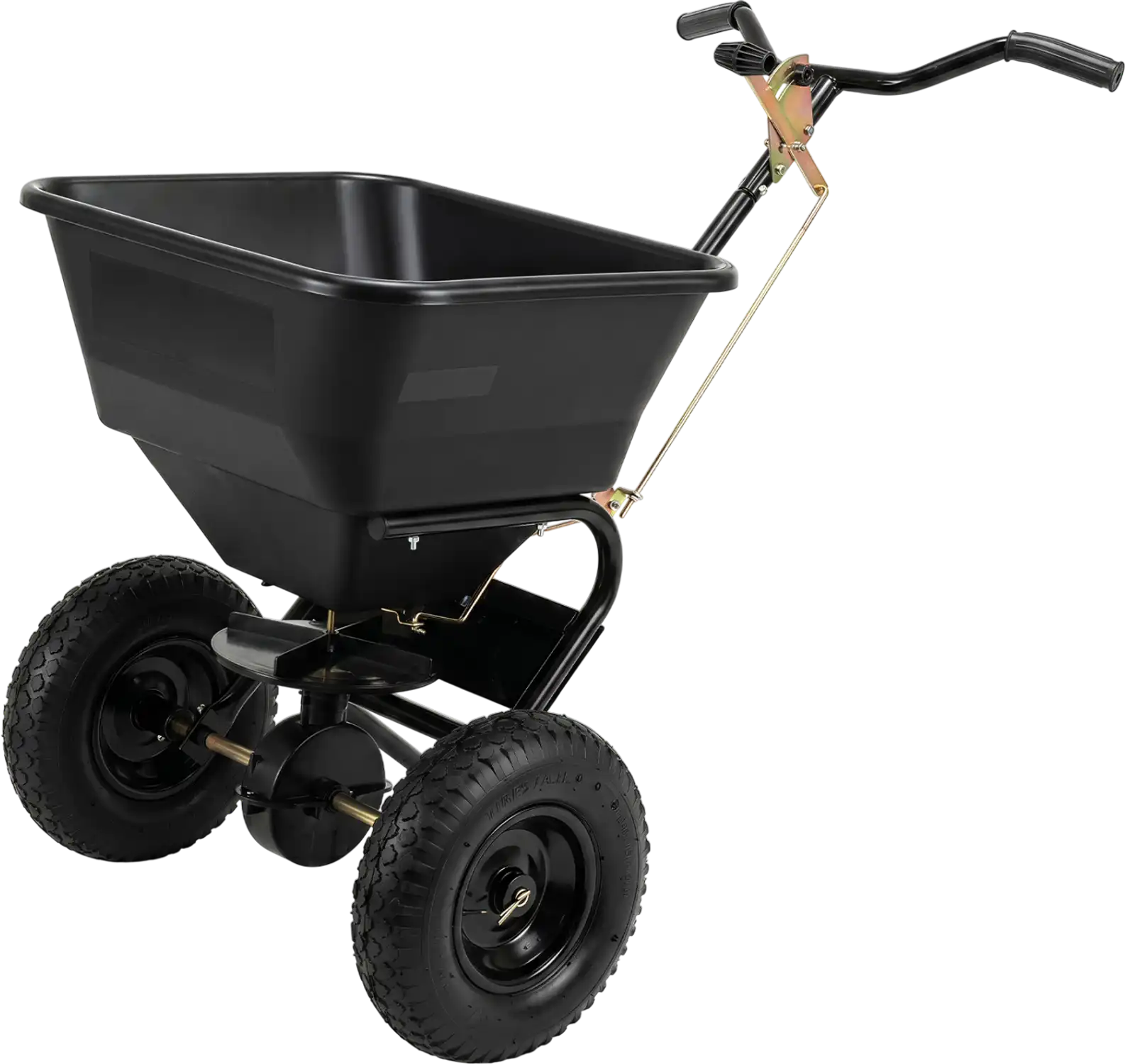 Costway 66 lbs Walk-Behind Broadcast Spreader 13