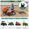 66" wide driveway drag tow behind landscape leveling rake with reinforced bars, ideal for gardens and farms.