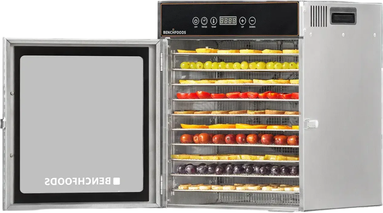 BenchFoods Domestic Dehydrator Single Zone 10 Tray 6.5 Sq. Ft 750W New