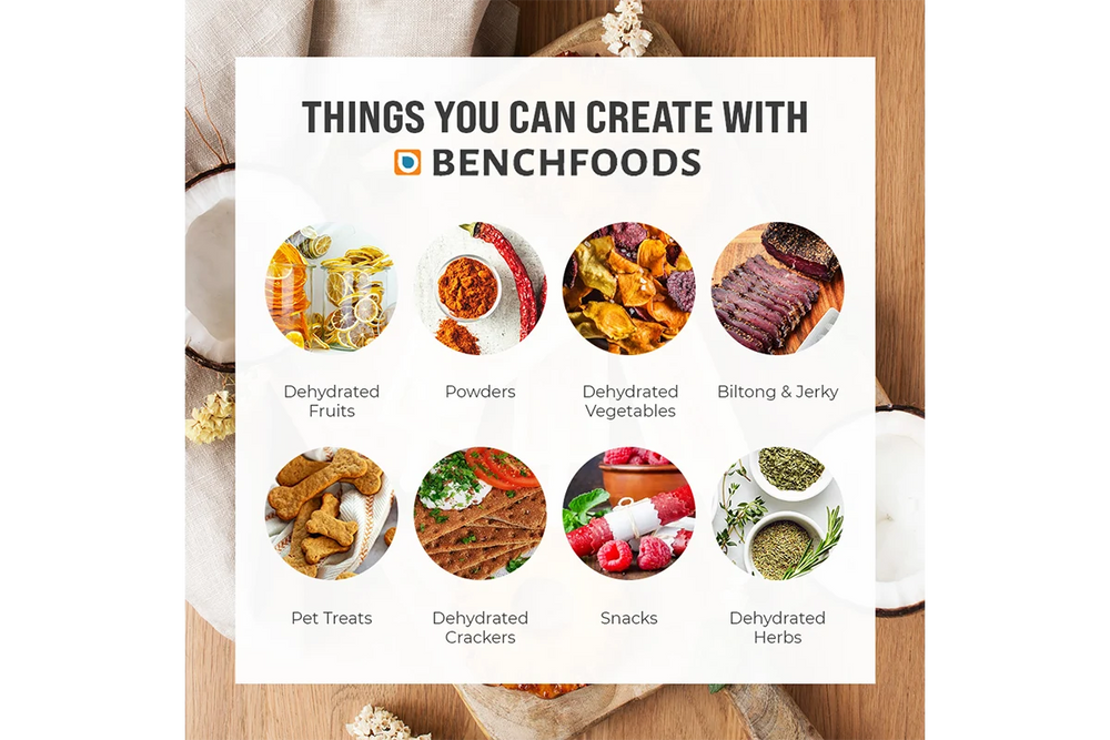 BenchFoods Domestic Dehydrator Single Zone 10 Tray 6.5 Sq. Ft 750W New