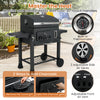 24-inch barrel charcoal grill with 544 sq.in cooking area, adjustable vents, and cool-to-touch handles for safe.
