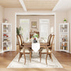 Triangular buffet cabinet with tempered glass doors, featuring rustic style and versatile storage for living spaces.