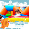 750W air blower for inflatables with 25ft wire, GFCI plug, and low noise design for safe, efficient inflation.