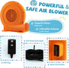 750W air blower for inflatables with 25ft GFCI cord, featuring a powerful motor and safe outdoor use design.