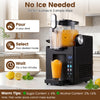 Frozen drink maker in black with 68 oz capacity, perfect for slushies and ice cream in just three easy steps.