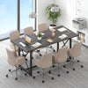 6FT Conference Table with Power Outlets Seats 6-8 People for Office-Gray - Gallery View 1 of 9