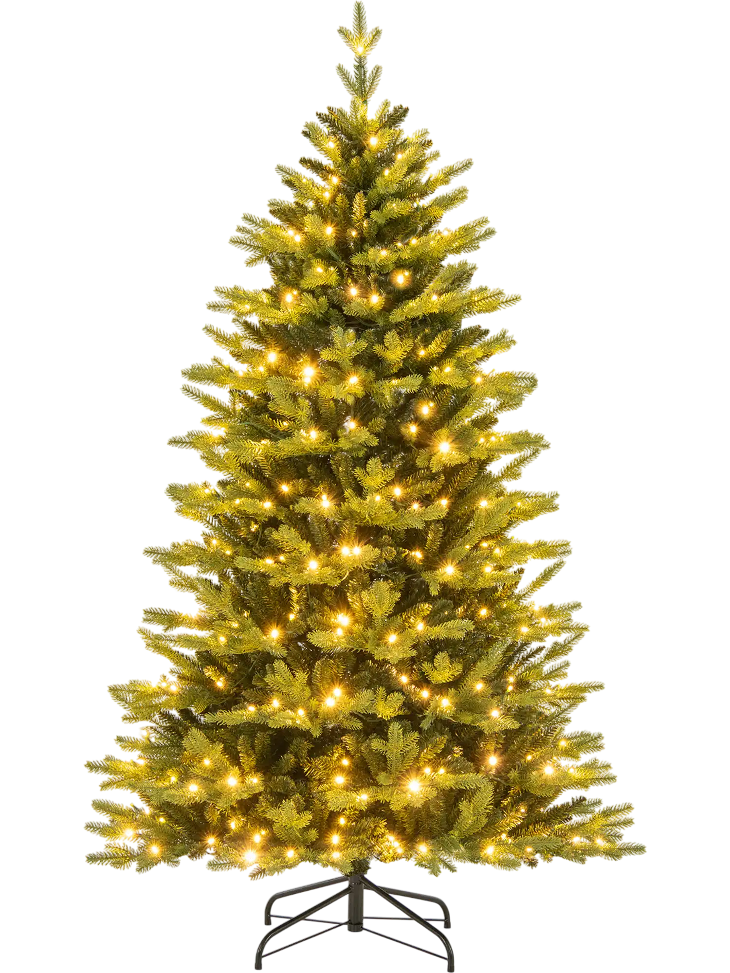 Costway 6' Artificial Christmas Tree Hinged with Lights 43289671 New