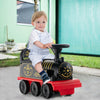 6V Electric Kids Ride On Car Toy Train with 16 Pieces Tracks-Black - Gallery View 1 of 11