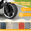 Close-up of the anti-slip, wear-resistant wheel of a 6V kids motorcycle, designed for various terrains like asphalt and.