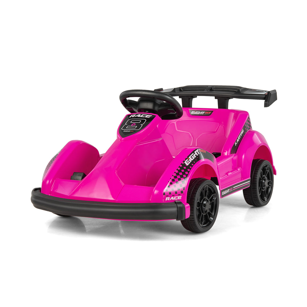 6V Kids Ride On Go Cart with Remote Control and Safety Belt-Pink - Gallery View 1 of 10