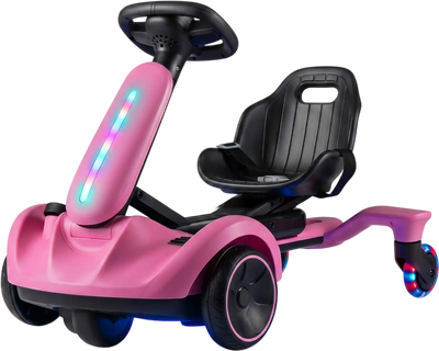 Costway 6V Ride-On Drift Car w/ Lights Adjustable Seat 63467675 New