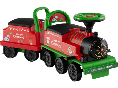 Costway 6V 2-Seater Ride-On Train w/ Carriage & LED Lights 27232204 New