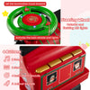Colorful steering wheel of the 6V Ride on Train with buttons for songs and flashing LED lights for engaging playtime.