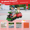 6V ride-on train with detachable carriage, colorful LED lights, and 10-wheel support for smooth rides on various.