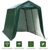 Outdoor carport shed with waterproof ripstop cover, sturdy steel frame, and removable door for easy access and.
